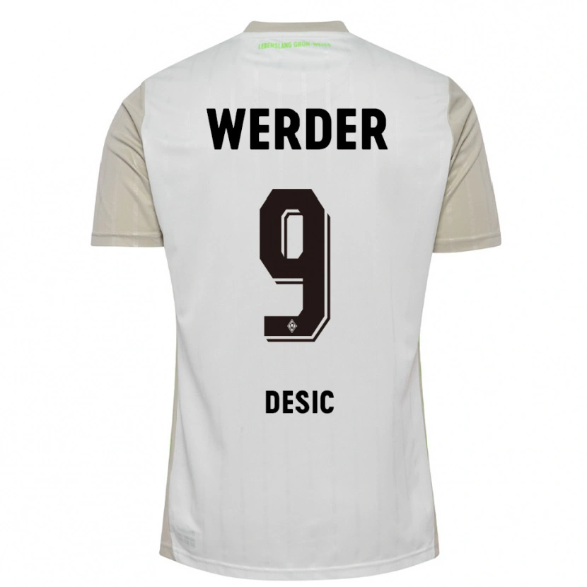 Danxen Kinder Medina Desic #9 Weiß Schwarz Auswärtstrikot Trikot 2025/26 T-Shirt Schweiz