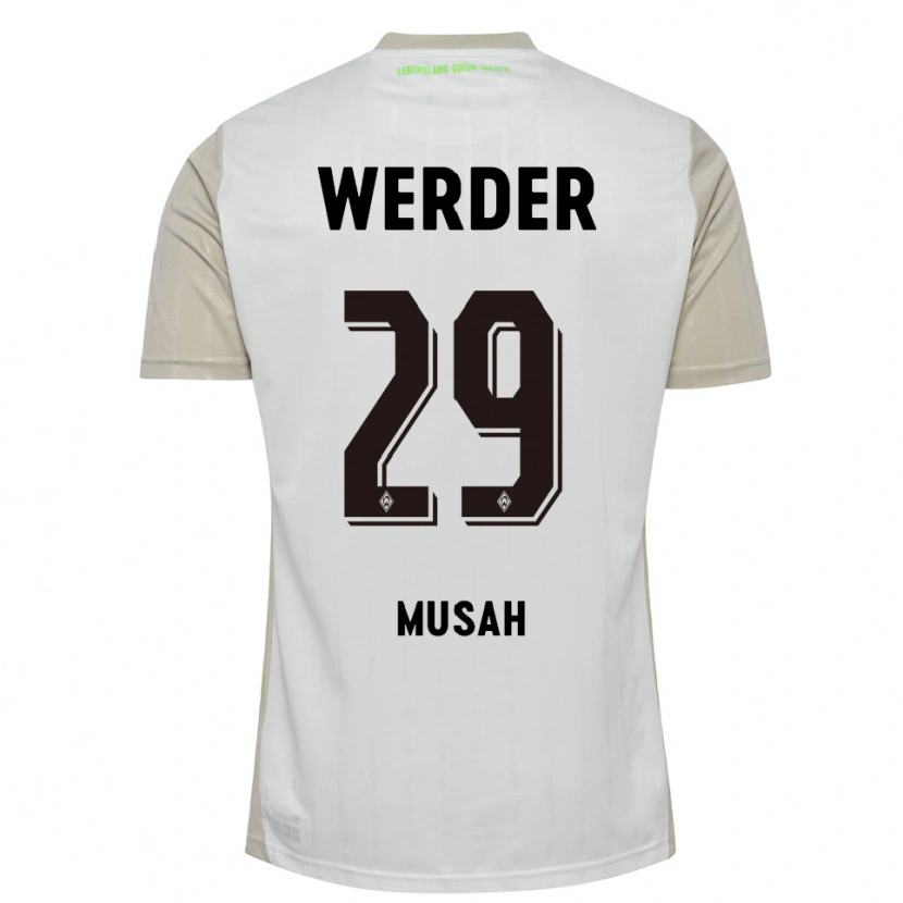 Danxen Kinder Salim Musah #29 Weiß Schwarz Auswärtstrikot Trikot 2025/26 T-Shirt Schweiz