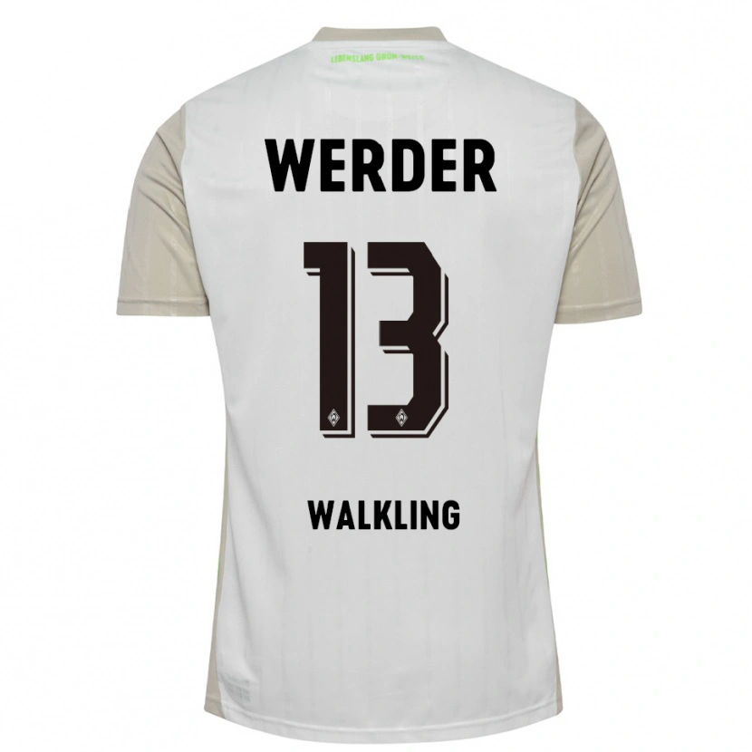 Danxen Kinder Ricarda Walkling #13 Weiß Schwarz Auswärtstrikot Trikot 2025/26 T-Shirt Schweiz