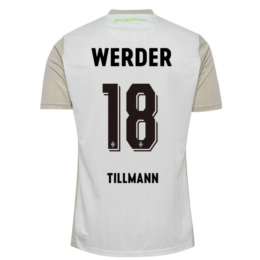 Danxen Kinder Felix Tillmann #18 Weiß Schwarz Auswärtstrikot Trikot 2025/26 T-Shirt Schweiz