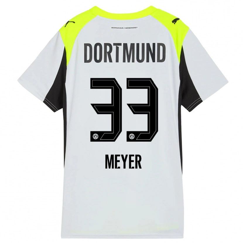 Danxen Kinder Alexander Meyer #33 Fluoreszierendes Gelb Auswärtstrikot Trikot 2025/26 T-Shirt Schweiz