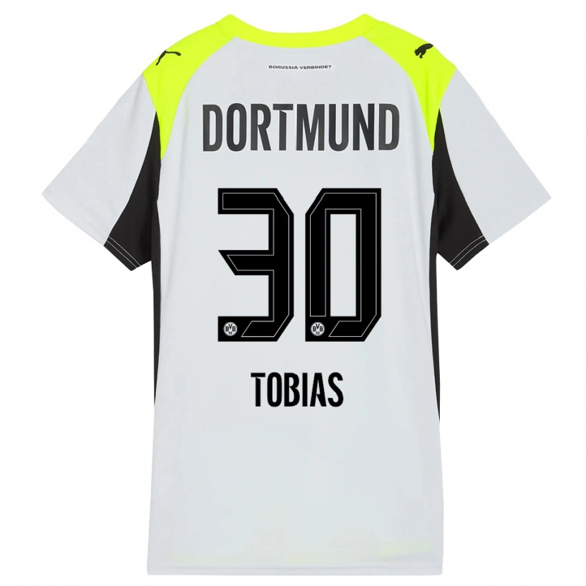 Danxen Kinder Vogt Tobias #30 Fluoreszierendes Gelb Auswärtstrikot Trikot 2025/26 T-Shirt Schweiz