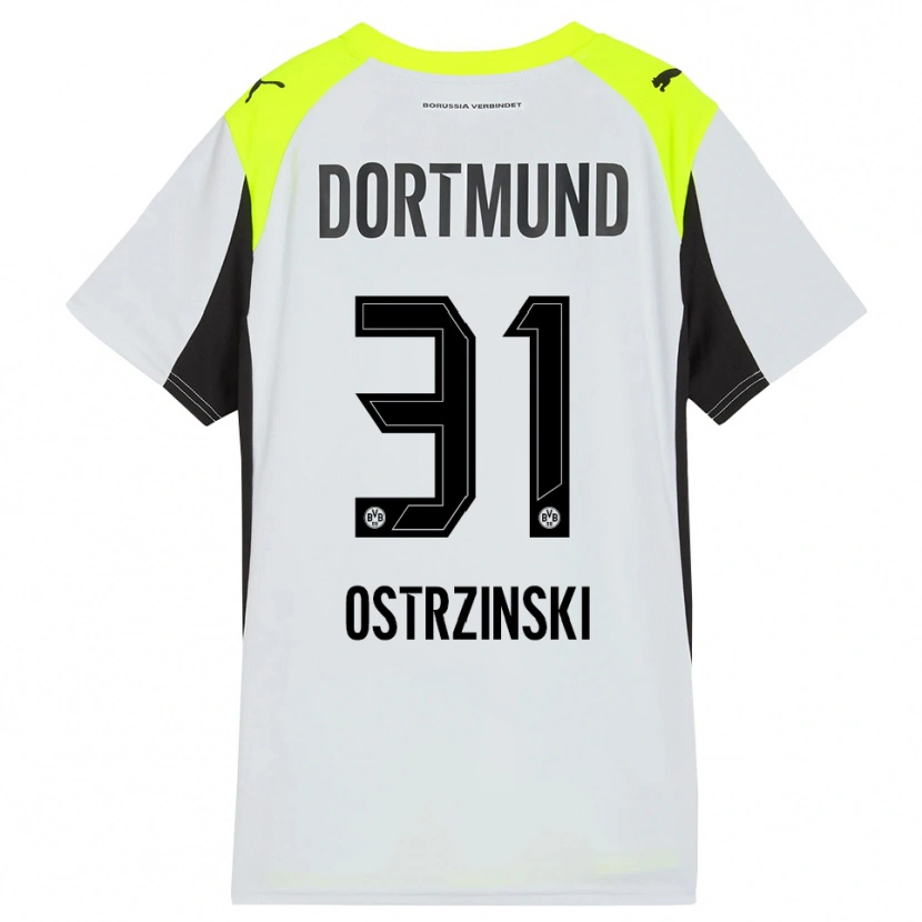 Danxen Kinder Silas Ostrzinski #31 Fluoreszierendes Gelb Auswärtstrikot Trikot 2025/26 T-Shirt Schweiz