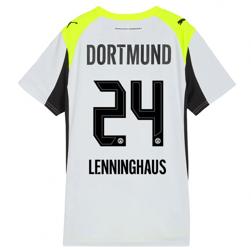 Danxen Kinder Mika Lenninghaus #24 Fluoreszierendes Gelb Auswärtstrikot Trikot 2025/26 T-Shirt Schweiz