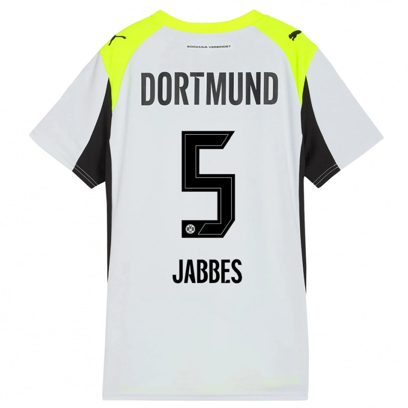 Danxen Kinder Jasmin Jabbes #5 Fluoreszierendes Gelb Auswärtstrikot Trikot 2025/26 T-Shirt Schweiz