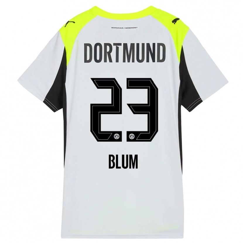 Danxen Kinder Caroline Blum #23 Fluoreszierendes Gelb Auswärtstrikot Trikot 2025/26 T-Shirt Schweiz