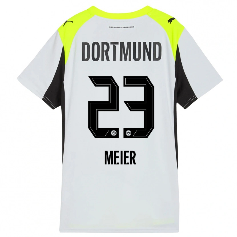 Danxen Kinder Maximilian Meier #23 Fluoreszierendes Gelb Auswärtstrikot Trikot 2025/26 T-Shirt Schweiz