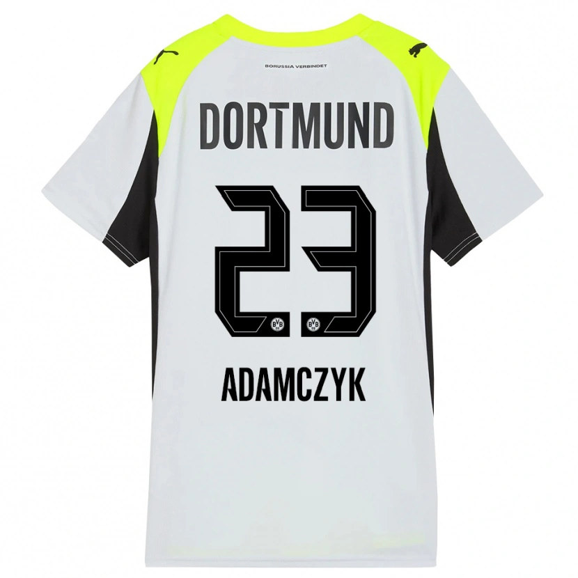 Danxen Kinder Nico Adamczyk #23 Fluoreszierendes Gelb Auswärtstrikot Trikot 2025/26 T-Shirt Schweiz