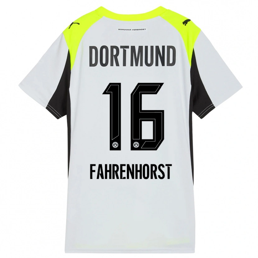 Danxen Kinder Luke Fahrenhorst #16 Fluoreszierendes Gelb Auswärtstrikot Trikot 2025/26 T-Shirt Schweiz