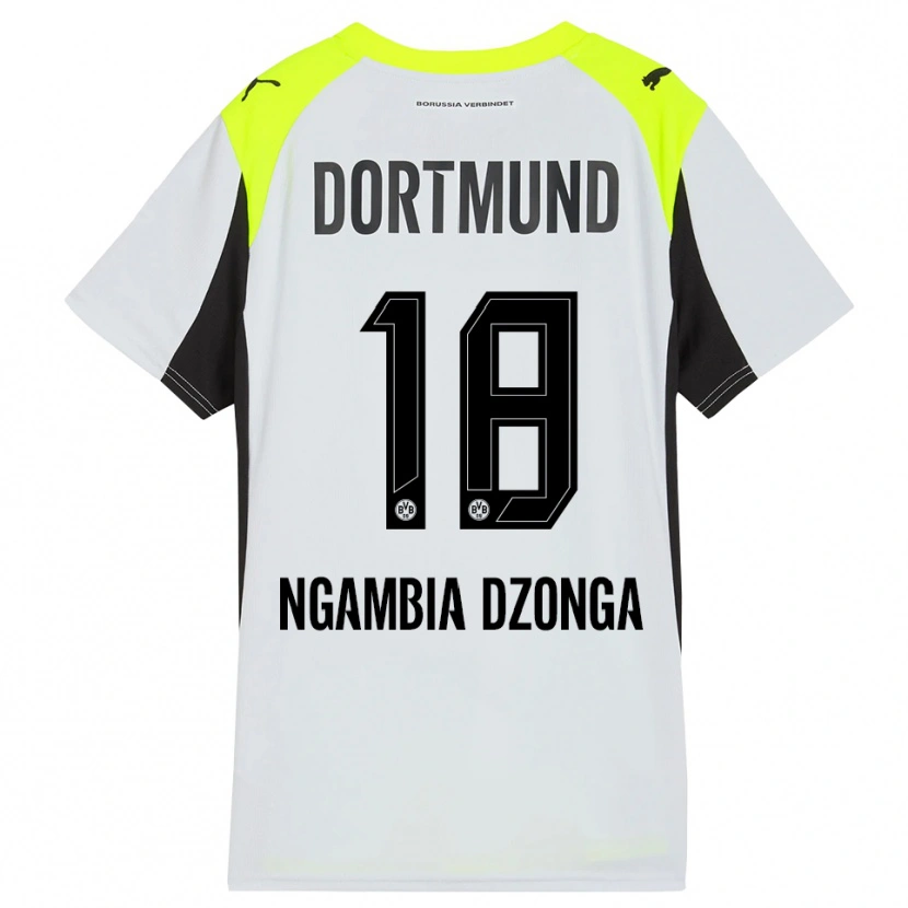 Danxen Kinder Diego Ngambia #18 Fluoreszierendes Gelb Auswärtstrikot Trikot 2025/26 T-Shirt Schweiz
