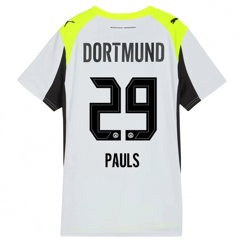 Danxen Kinder Emilia Pauls #29 Fluoreszierendes Gelb Auswärtstrikot Trikot 2025/26 T-Shirt Schweiz
