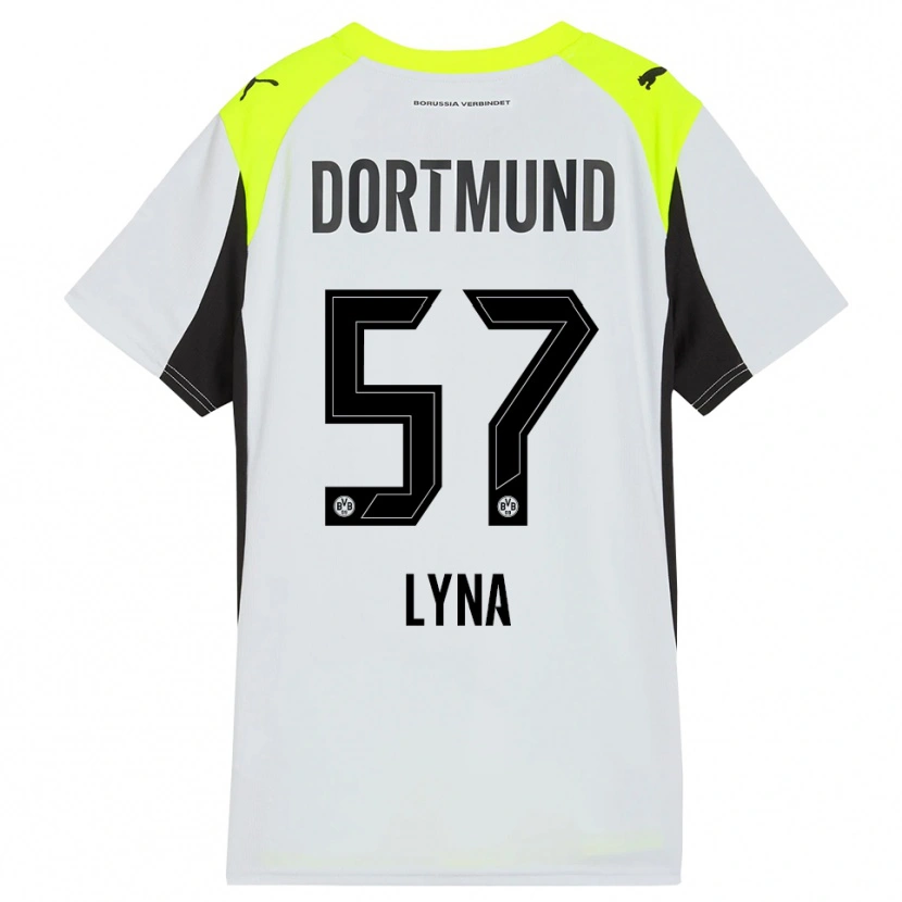 Danxen Kinder Schwarz Lyna #57 Fluoreszierendes Gelb Auswärtstrikot Trikot 2025/26 T-Shirt Schweiz