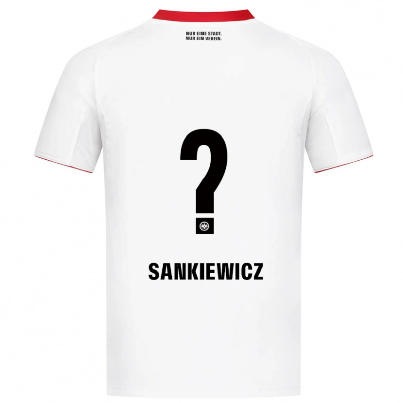 Danxen Kinder Dawid Sankiewicz #0 Weiß Rot Auswärtstrikot Trikot 2025/26 T-Shirt Schweiz