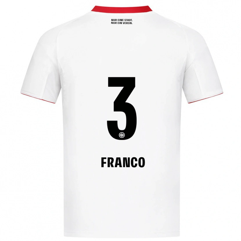 Danxen Kinder Giuseppe Franco #3 Weiß Rot Auswärtstrikot Trikot 2025/26 T-Shirt Schweiz
