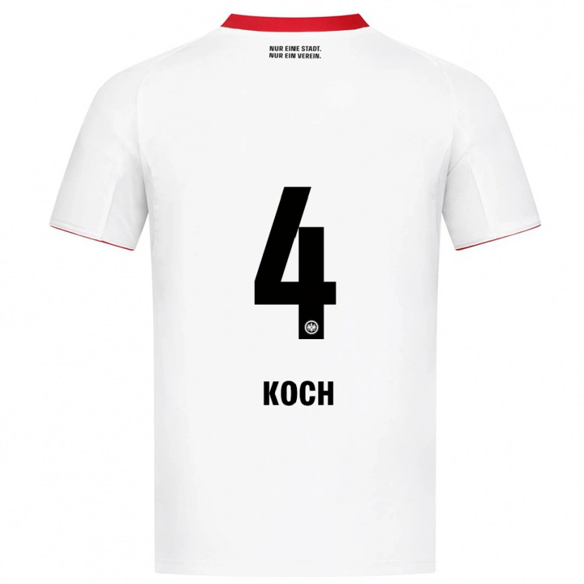 Danxen Kinder Robin Koch #4 Weiß Rot Auswärtstrikot Trikot 2025/26 T-Shirt Schweiz