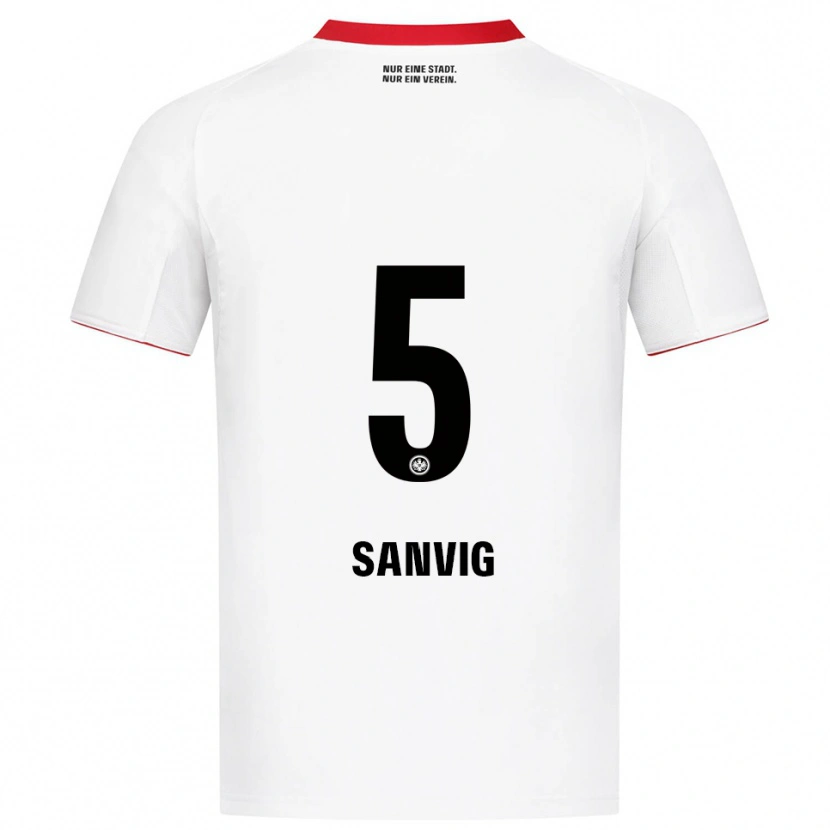 Danxen Kinder Pernille Sanvig #5 Weiß Rot Auswärtstrikot Trikot 2025/26 T-Shirt Schweiz