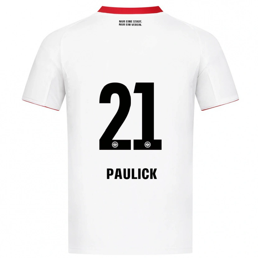 Danxen Kinder Lea Paulick #21 Weiß Rot Auswärtstrikot Trikot 2025/26 T-Shirt Schweiz