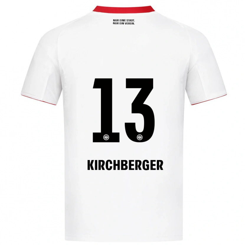 Danxen Kinder Virginia Kirchberger #13 Weiß Rot Auswärtstrikot Trikot 2025/26 T-Shirt Schweiz