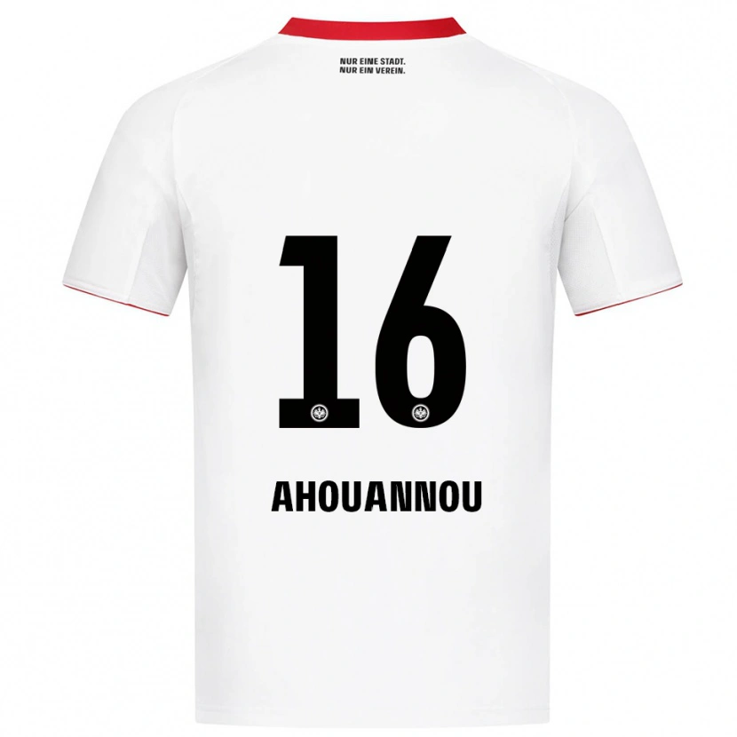 Danxen Kinder Yannis Ahouannou #16 Weiß Rot Auswärtstrikot Trikot 2025/26 T-Shirt Schweiz