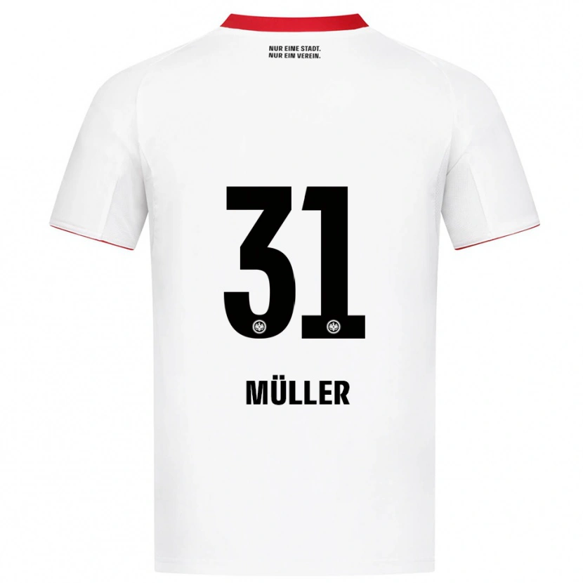 Danxen Kinder Laurin Müller #31 Weiß Rot Auswärtstrikot Trikot 2025/26 T-Shirt Schweiz