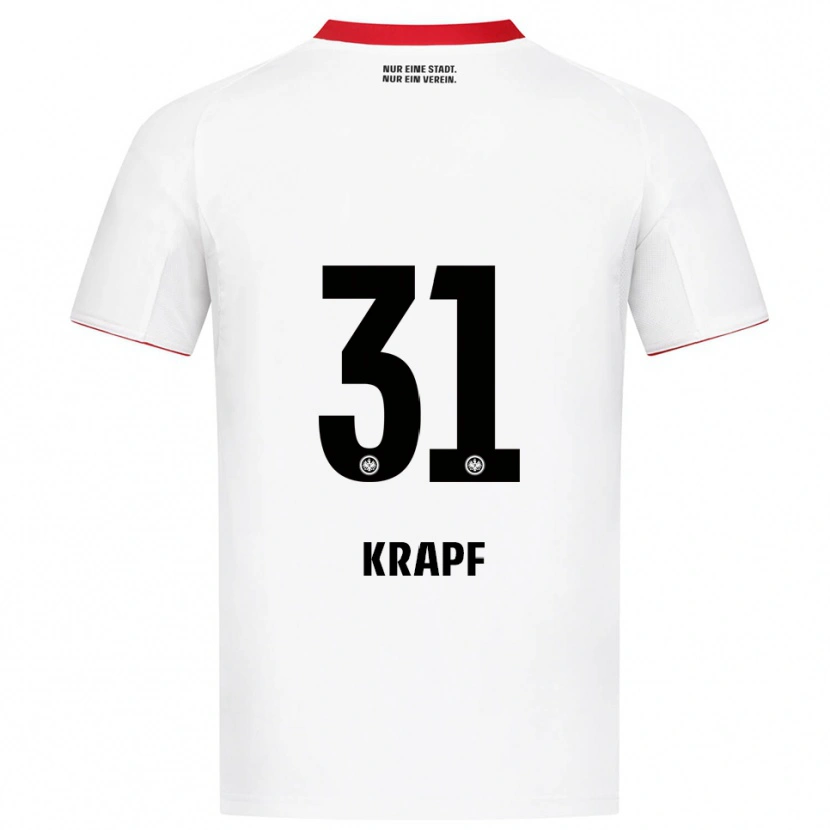 Danxen Kinder Maximilian Krapf #31 Weiß Rot Auswärtstrikot Trikot 2025/26 T-Shirt Schweiz