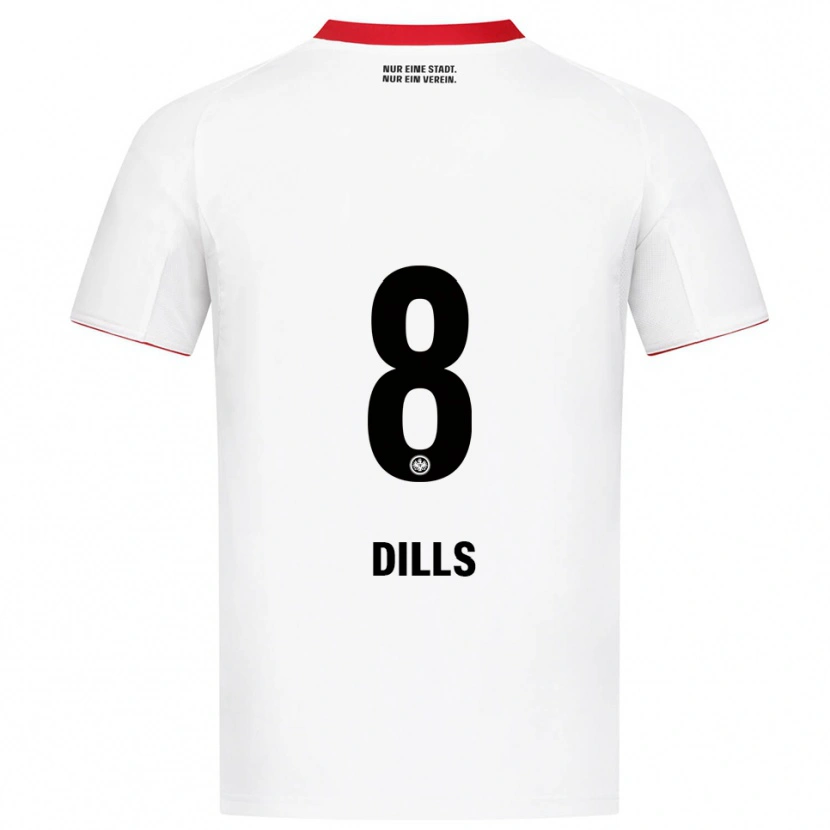 Danxen Kinder Marvin Dills #8 Weiß Rot Auswärtstrikot Trikot 2025/26 T-Shirt Schweiz