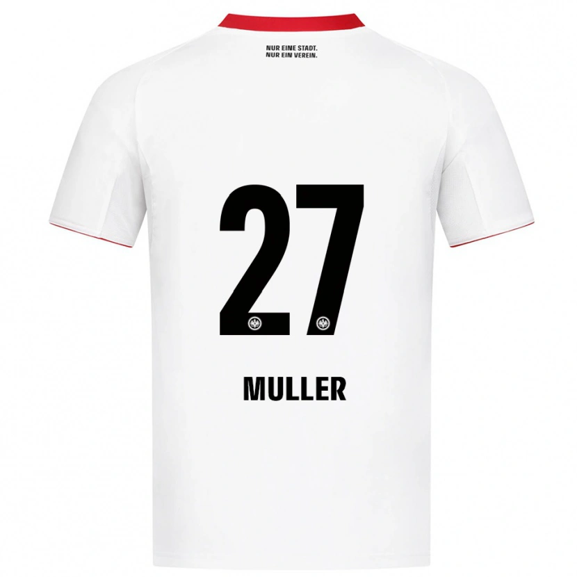 Danxen Kinder Mark Müller #27 Weiß Rot Auswärtstrikot Trikot 2025/26 T-Shirt Schweiz