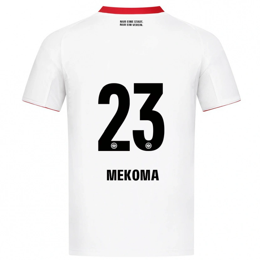 Danxen Kinder Jamal Mekoma #23 Weiß Rot Auswärtstrikot Trikot 2025/26 T-Shirt Schweiz