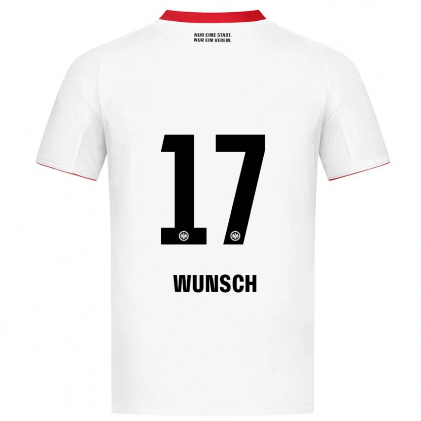 Danxen Kinder Paul Wünsch #17 Weiß Rot Auswärtstrikot Trikot 2025/26 T-Shirt Schweiz