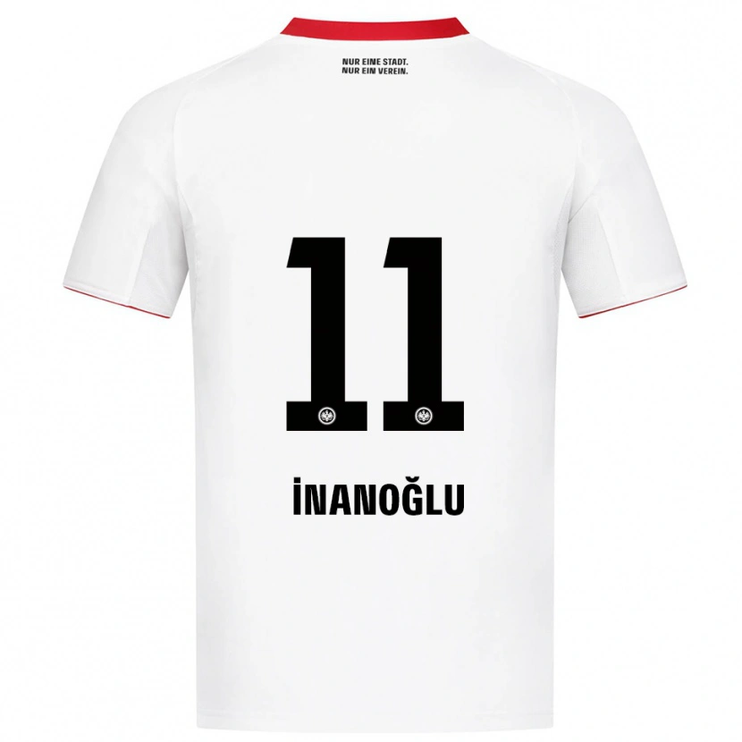 Danxen Kinder Kaan İnanoğlu #11 Weiß Rot Auswärtstrikot Trikot 2025/26 T-Shirt Schweiz