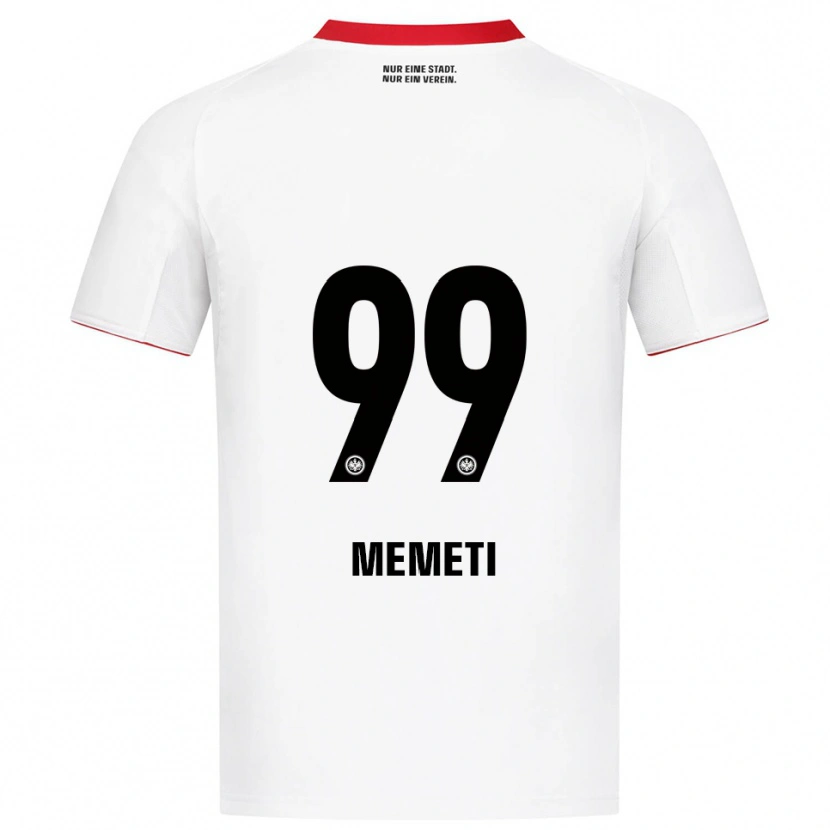 Danxen Kinder Ereleta Memeti #99 Weiß Rot Auswärtstrikot Trikot 2025/26 T-Shirt Schweiz