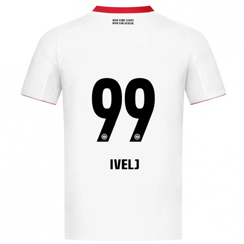 Danxen Kinder Noemi Ivelj #99 Weiß Rot Auswärtstrikot Trikot 2025/26 T-Shirt Schweiz