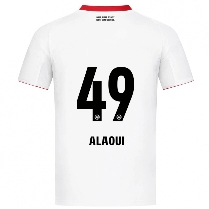 Danxen Kinder Anas Alaoui #49 Weiß Rot Auswärtstrikot Trikot 2025/26 T-Shirt Schweiz