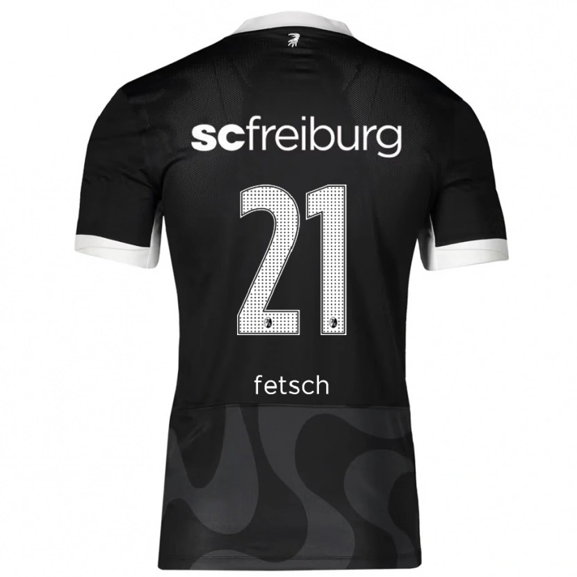 Danxen Kinder Mathias Fetsch #21 Schwarz Weiß Auswärtstrikot Trikot 2025/26 T-Shirt Schweiz