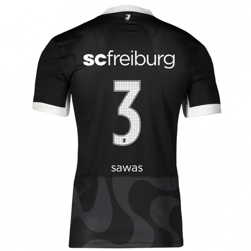 Danxen Kinder Leon Sawas #3 Schwarz Weiß Auswärtstrikot Trikot 2025/26 T-Shirt Schweiz