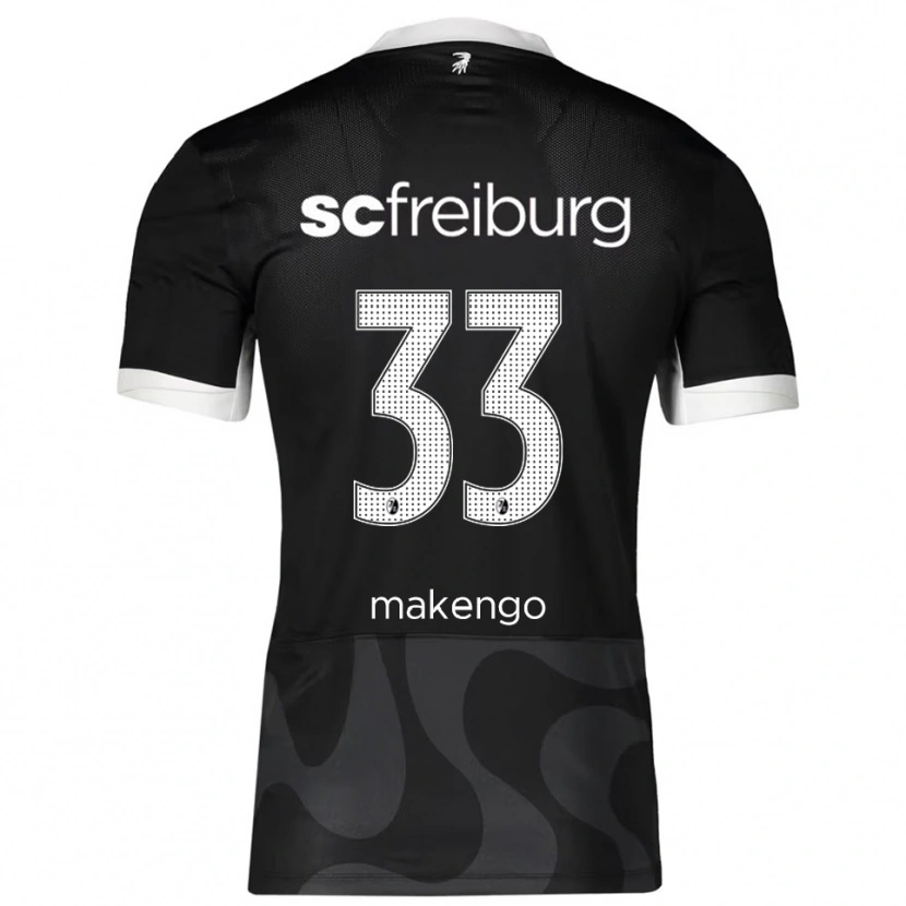 Danxen Kinder Jordy Makengo #33 Schwarz Weiß Auswärtstrikot Trikot 2025/26 T-Shirt Schweiz