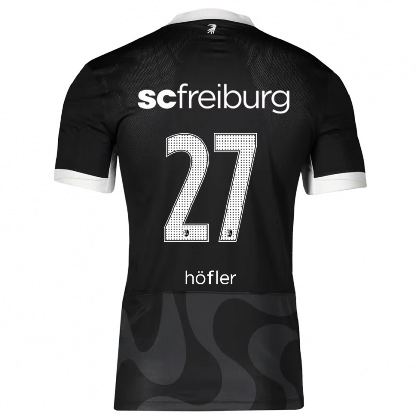 Danxen Kinder Nicolas Höfler #27 Schwarz Weiß Auswärtstrikot Trikot 2025/26 T-Shirt Schweiz
