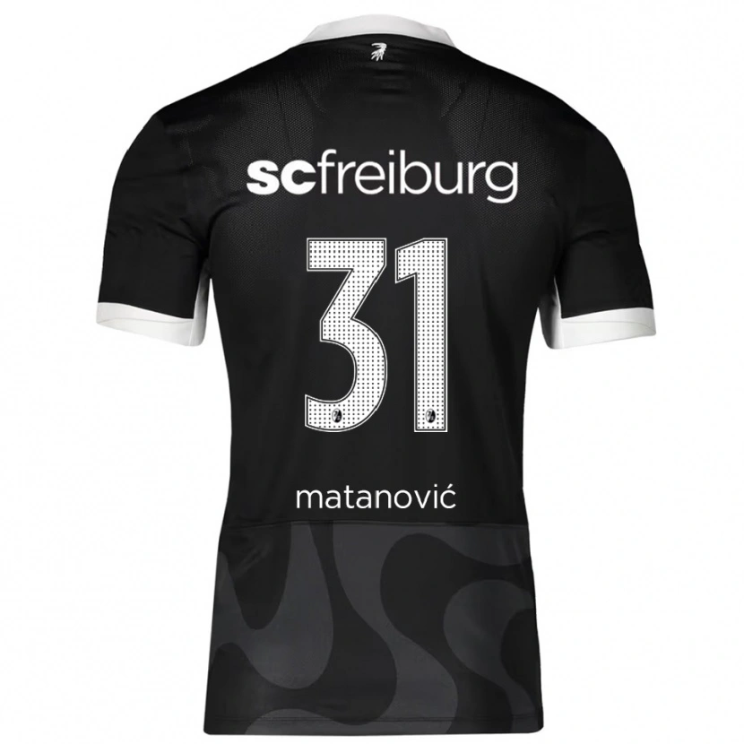 Danxen Kinder Igor Matanovic #31 Schwarz Weiß Auswärtstrikot Trikot 2025/26 T-Shirt Schweiz
