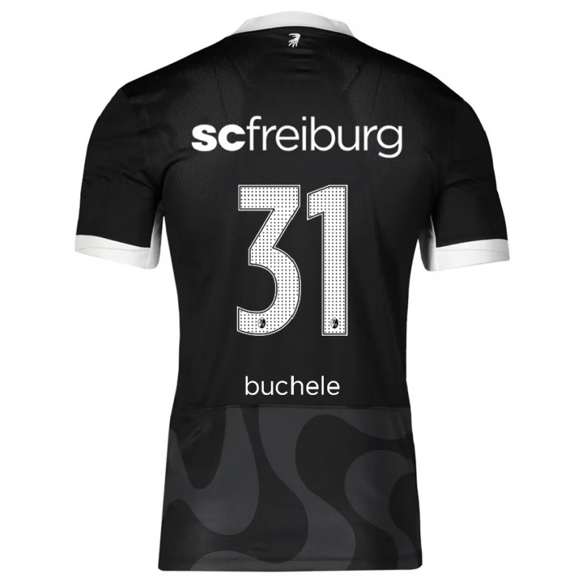 Danxen Kinder Mia Büchele #31 Schwarz Weiß Auswärtstrikot Trikot 2025/26 T-Shirt Schweiz