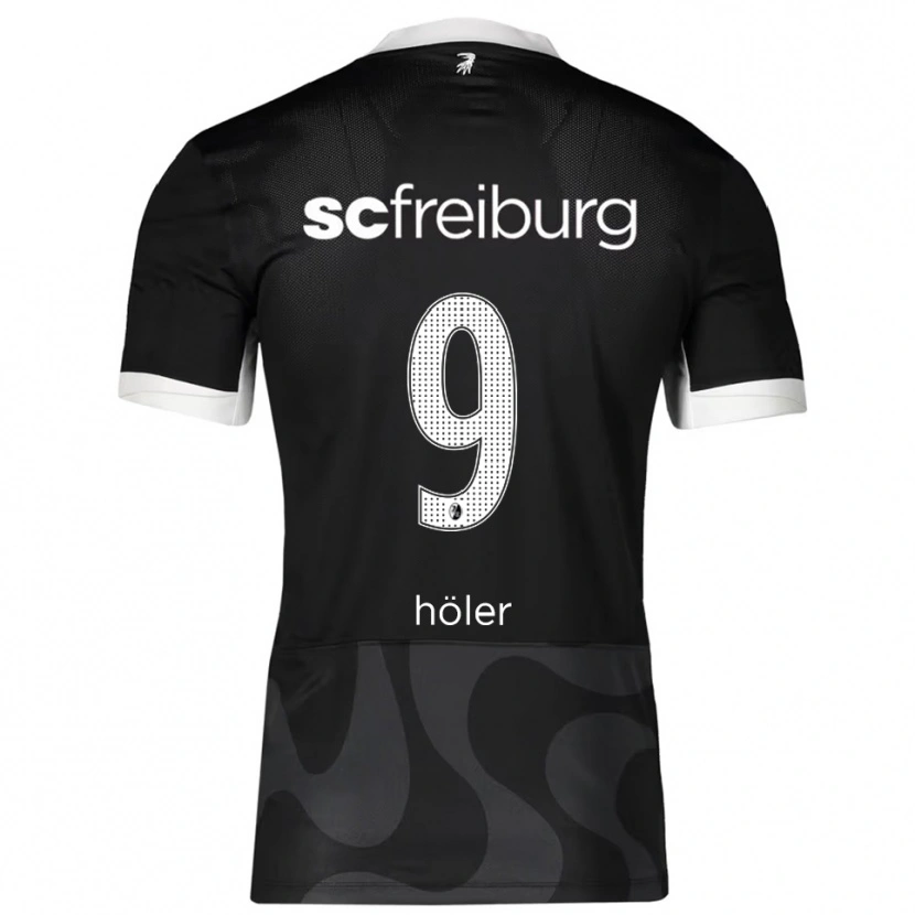 Danxen Kinder Lucas Höler #9 Schwarz Weiß Auswärtstrikot Trikot 2025/26 T-Shirt Schweiz