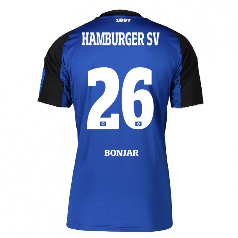 Danxen Kinder Amir Bonjar #26 Blau Schwarz Auswärtstrikot Trikot 2025/26 T-Shirt Schweiz
