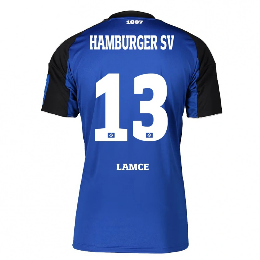Danxen Kinder Benjamin Lamce #13 Blau Schwarz Auswärtstrikot Trikot 2025/26 T-Shirt Schweiz