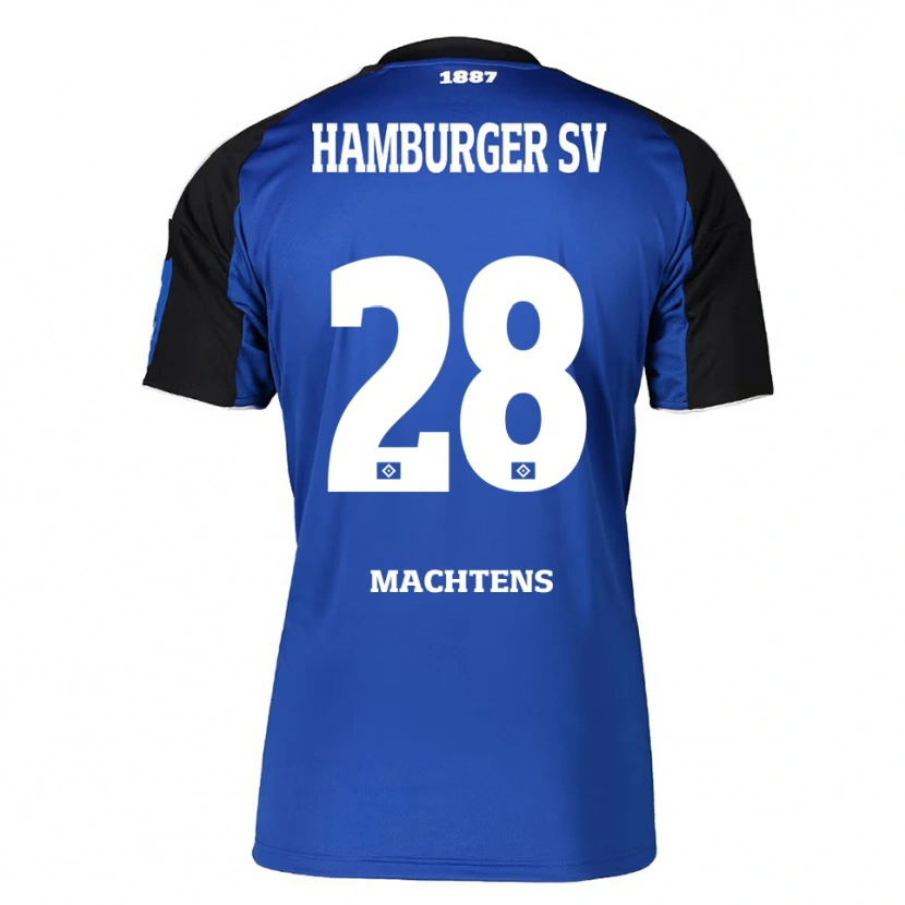 Danxen Kinder Pauline Machtens #28 Blau Schwarz Auswärtstrikot Trikot 2025/26 T-Shirt Schweiz