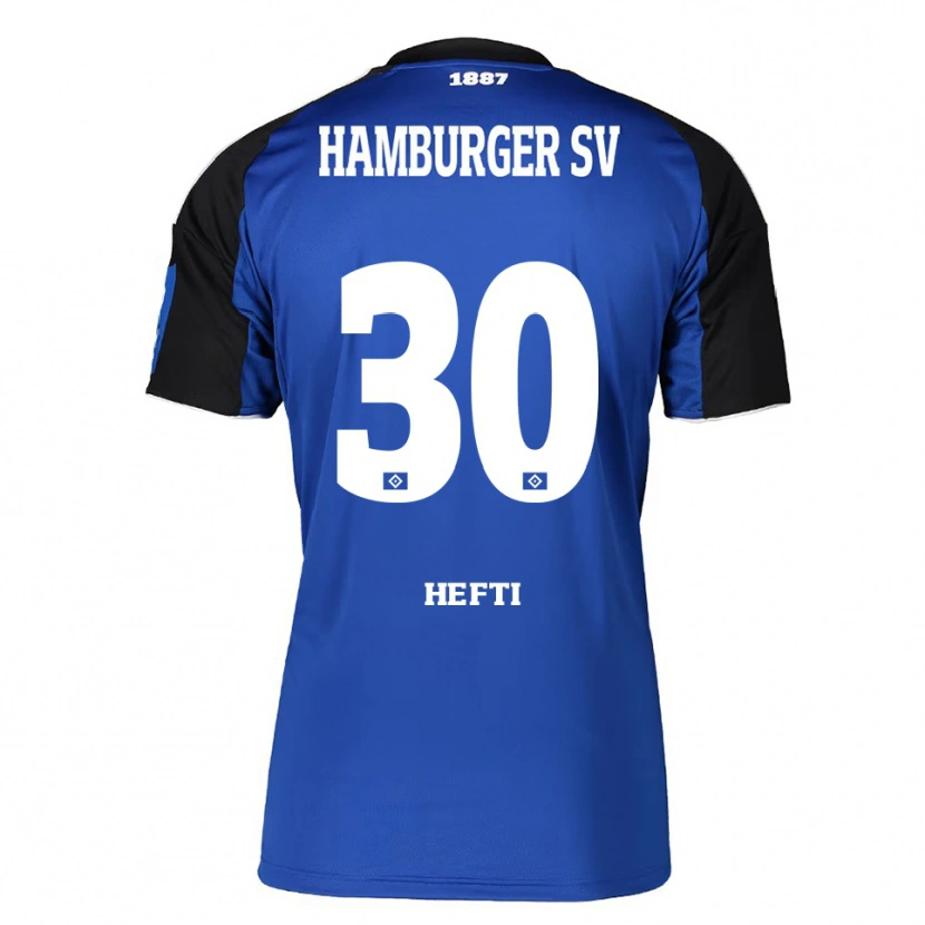 Danxen Kinder Silvan Hefti #30 Blau Schwarz Auswärtstrikot Trikot 2025/26 T-Shirt Schweiz