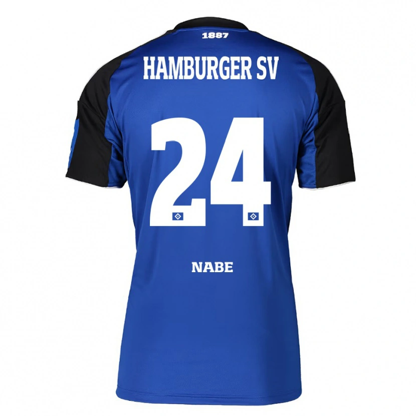 Danxen Kinder Jamal Nabe #24 Blau Schwarz Auswärtstrikot Trikot 2025/26 T-Shirt Schweiz