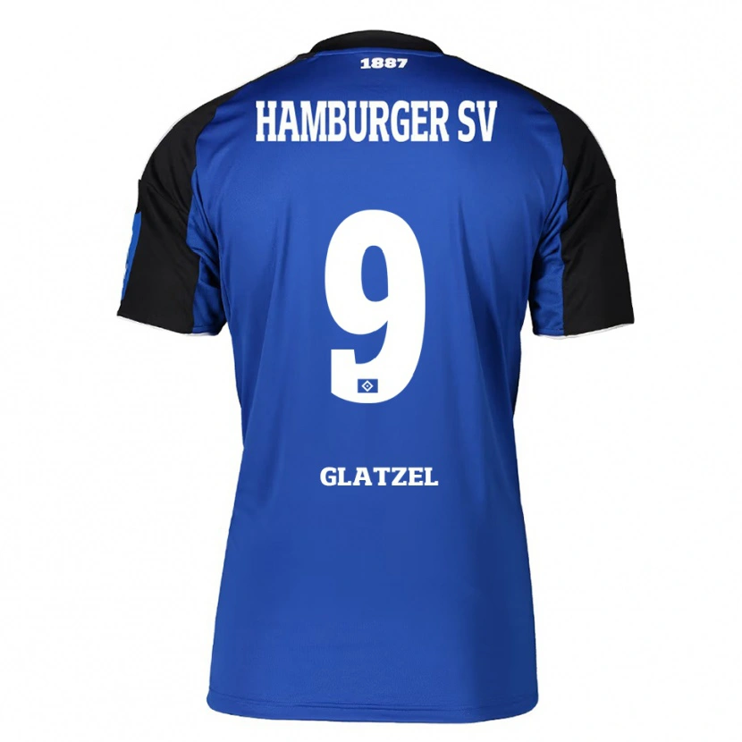 Danxen Kinder Robert Glatzel #9 Blau Schwarz Auswärtstrikot Trikot 2025/26 T-Shirt Schweiz