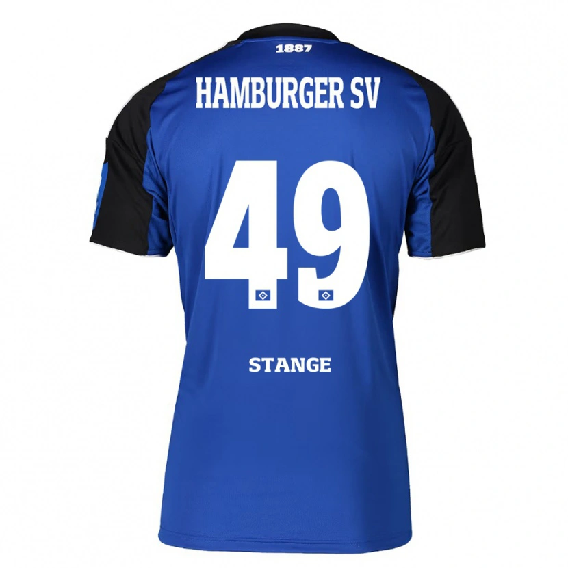 Danxen Kinder Otto Stange #49 Blau Schwarz Auswärtstrikot Trikot 2025/26 T-Shirt Schweiz