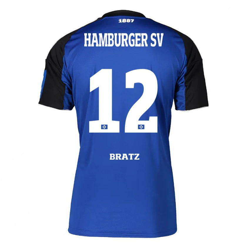 Danxen Kinder Julian Brätz #12 Blau Schwarz Auswärtstrikot Trikot 2025/26 T-Shirt Schweiz