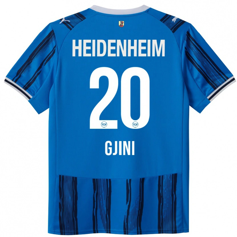 Danxen Kinder Leonard Gjini #20 Blau Marineblau Auswärtstrikot Trikot 2025/26 T-Shirt Schweiz