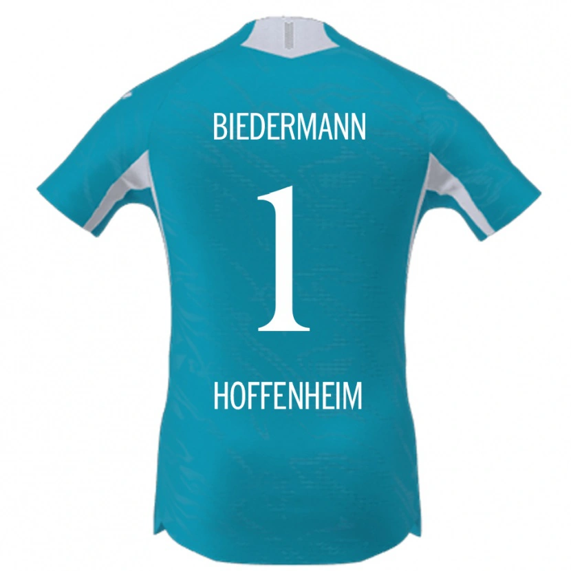 Danxen Kinder Nico Biedermann #1 Himmelblau Auswärtstrikot Trikot 2025/26 T-Shirt Schweiz